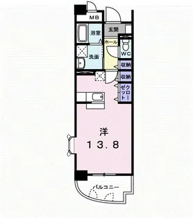 サンフォレスタ上道【4階】の間取り