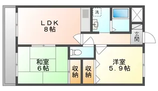 VILLA FRESCA【4階】の間取り