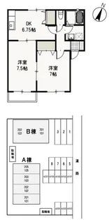 メープル湊 B【2階】の間取り