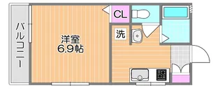 ボヌール西川原【2階】の間取り