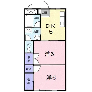 ホワイトピア穐田【2階】の間取り