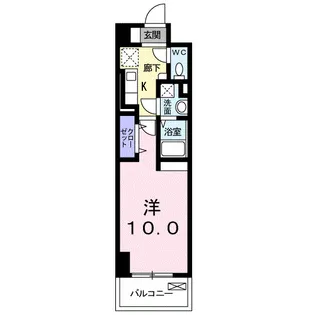 レジデンス柳町【8階】の間取り