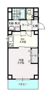ハートフル医大南【4階】の間取り