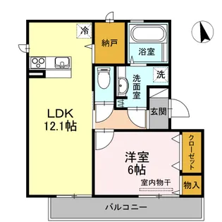 シェーン ネーベル A棟【2階】の間取り