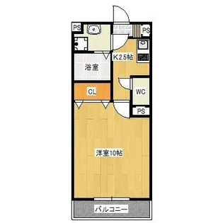 オプティマス医大南【3階】の間取り