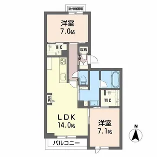 シャーメゾン厚生【3階】の間取り