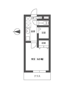 岡山県岡山市北区中仙道2丁目【アパート】の間取り
