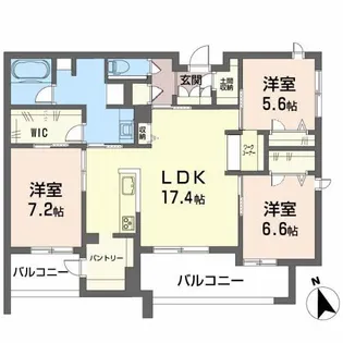 リュミエール【2階】の間取り