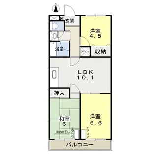 ヌーベル犬飼A棟【3階】の間取り