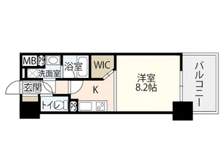 OWLSTYLE NISHIKIMACHI Ⅱ【9階】の間取り