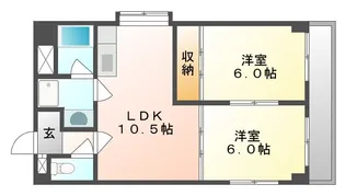 サンジェルマン門田屋敷【5階】の間取り