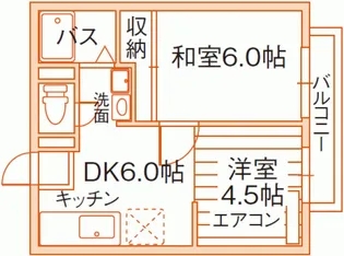 フェリーチェ倉田【2階】の間取り