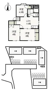 シティクレスト D【1階】の間取り