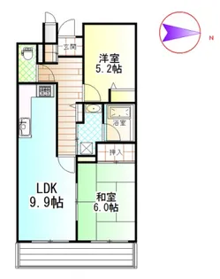 ファミールタワープラザ岡山イーストタワー【15階】の間取り