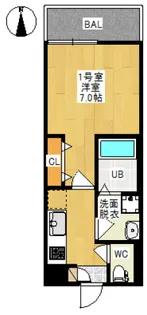 REGALEST 桑田【1階】の間取り