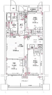 アイパークス岡山【11階】の間取り