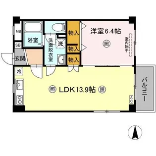 リヴェールIMA【3階】の間取り