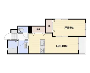 cocoru庭瀬【1階】の間取り