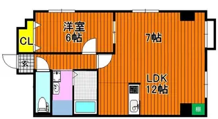 タイショウ7ビル【3階】の間取り