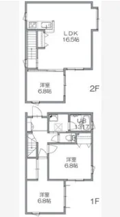 岡山県岡山市北区横井上【一戸建】の間取り