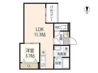 REGALE富町【3階】の間取り