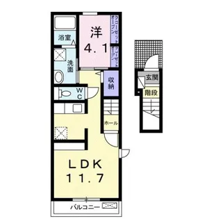 シェリールB【2階】の間取り