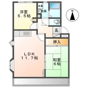 エトワール【2階】の間取り