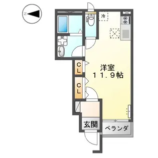 カーサ マローネ【1階】の間取り
