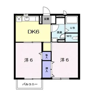 グランバリー【2階】の間取り