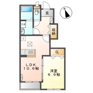 ヴィラ フェリーチェ【1階】の間取り