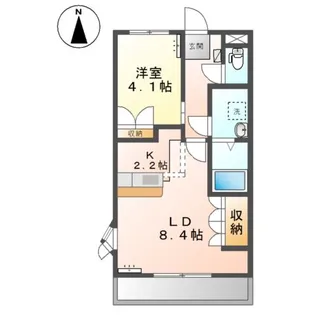 グレース・モンテローザ【1階】の間取り