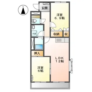 ティーワイケイ【3階】の間取り