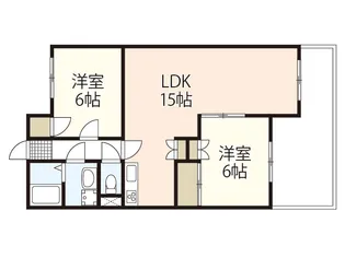 Aコートヴィレッジ【2階】の間取り