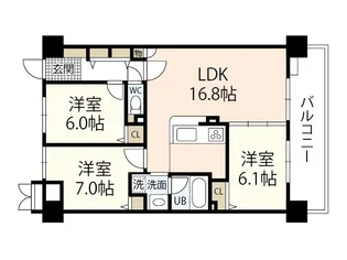 フィール野田公園【10階】の間取り