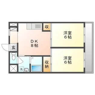 モナドマンション【3階】の間取り