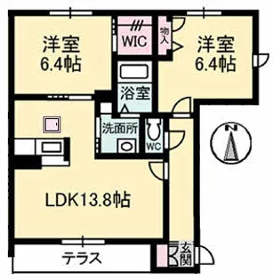ヴェルデ A棟【1階】の間取り