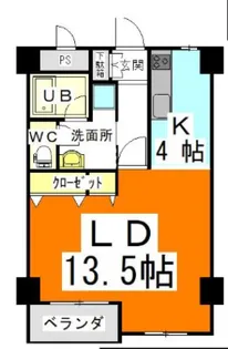 アーバンハウス大供【3階】の間取り