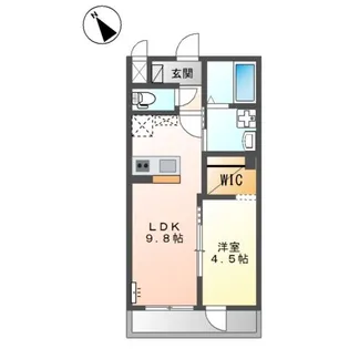 仮)シェルル・ユーロピュア高島新屋敷【2階】の間取り