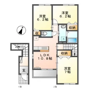 アリエッタ【2階】の間取り