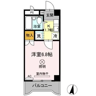 カナンハイツ大元【3階】の間取り
