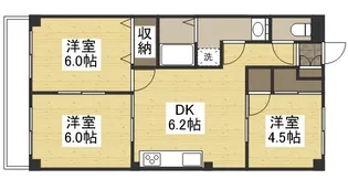 ナチュラルガーデン今【3階】の間取り