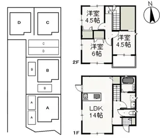 岡山県岡山市中区今在家【一戸建】の間取り