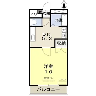 サニーコスモⅡ【2階】の間取り