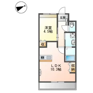 ルミナスハイムⅢ【2階】の間取り