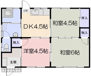 岡山県岡山市南区当新田【一戸建】の間取り