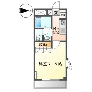 ラヴィアンローズ【1階】の間取り