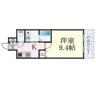 ノーブルハイム岡山【4階】の間取り