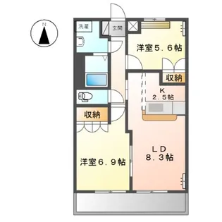 ベル メゾン【2階】の間取り