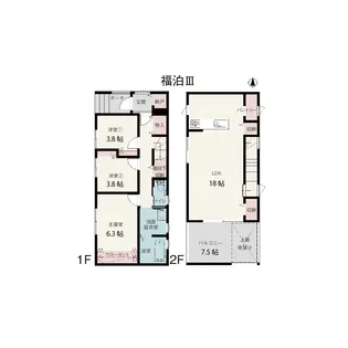 岡山県岡山市中区福泊【一戸建】の間取り
