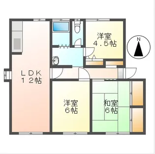 YAMADAコーポ【1階】の間取り